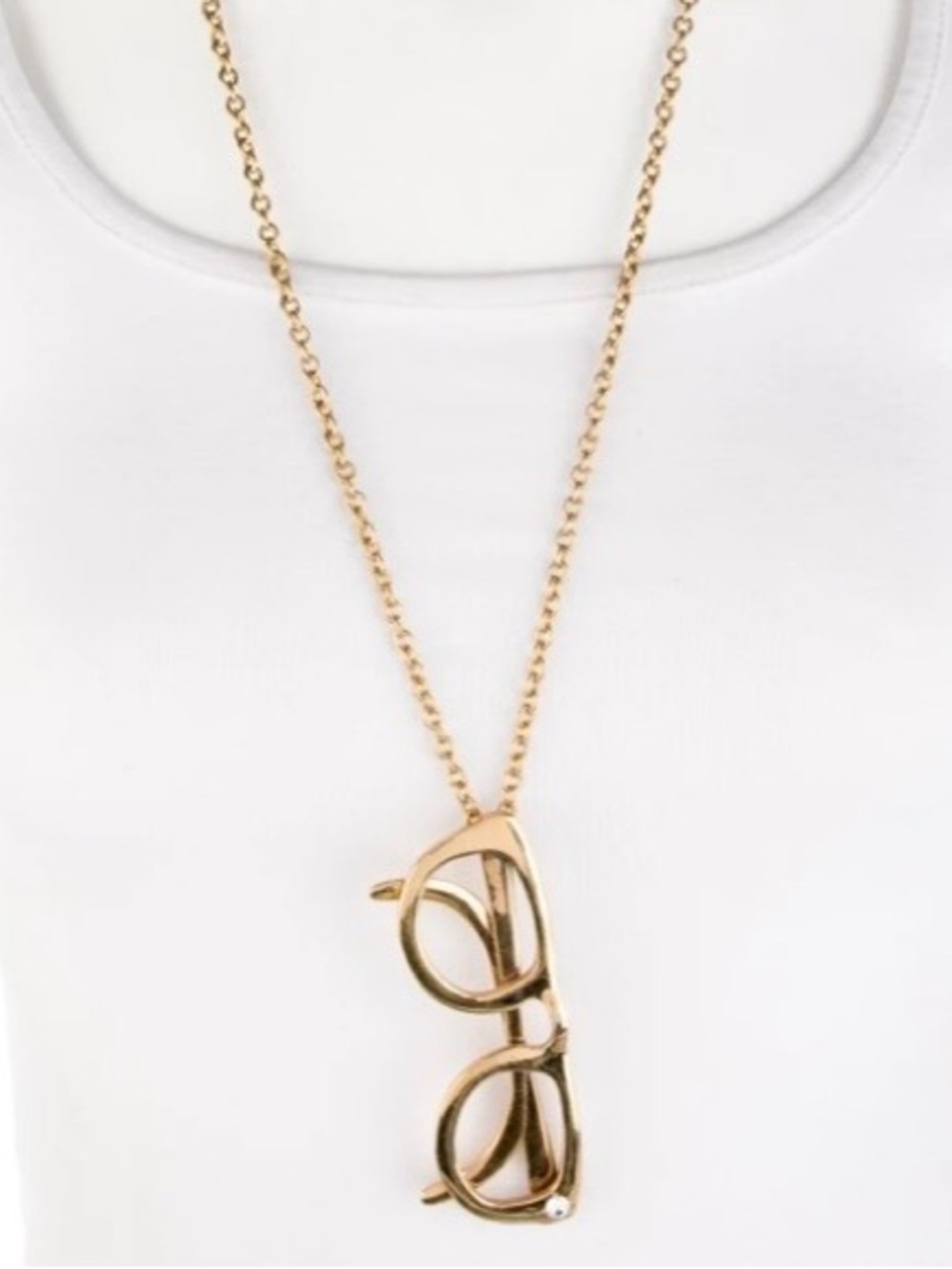 Kate Spade New York Crystal Read Between the Lines Glasses Pendant Necklace